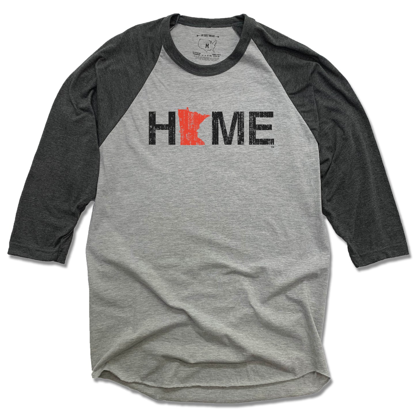 MINNESOTA 3/4 SLEEVE | HOME | RED - My State Threads