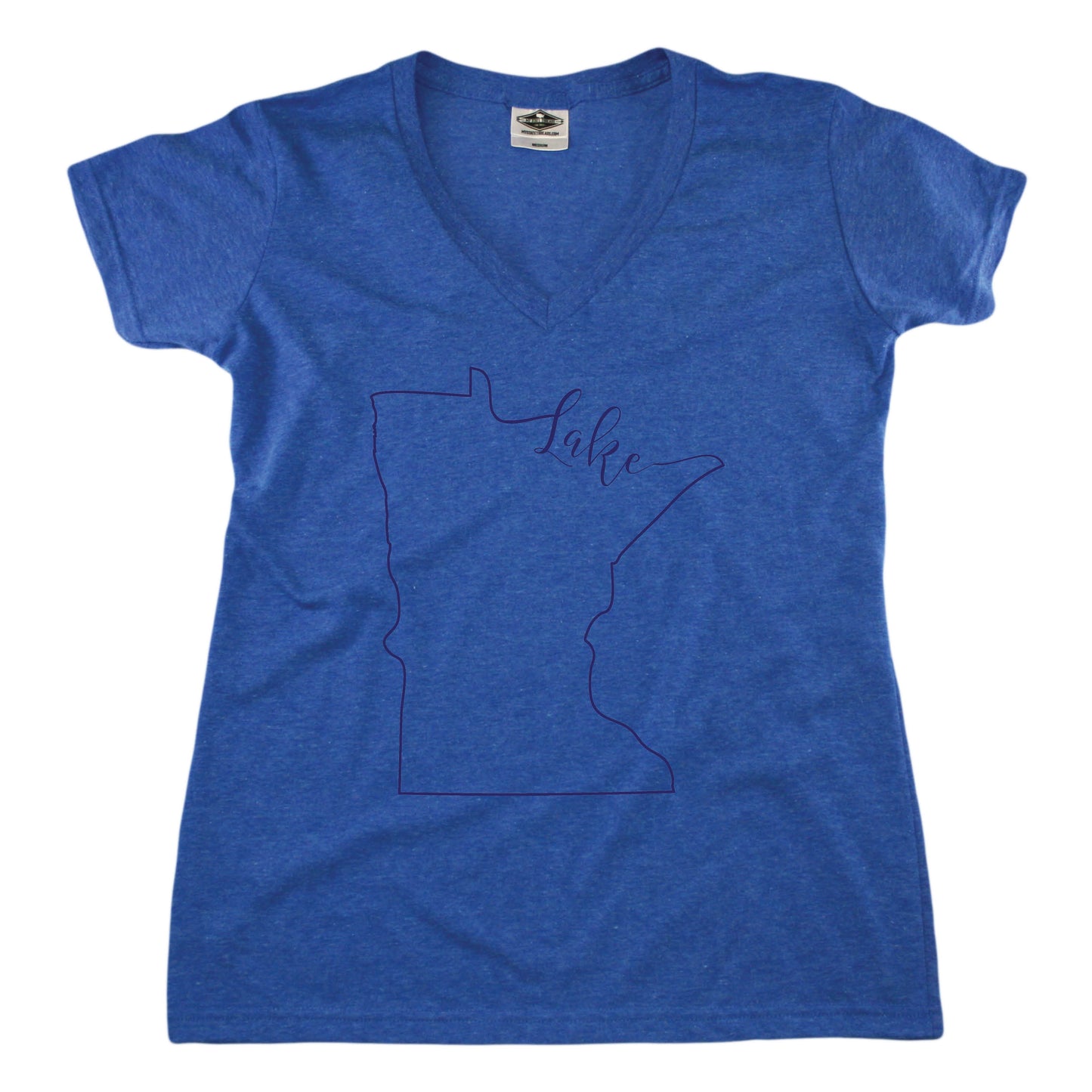 Minnesota Lake Calligraphy - Ladies' Tee