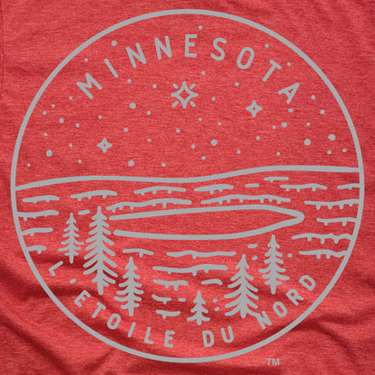MINNESOTA RED TEE | STATE SEAL | L'ETOILE DU NORD