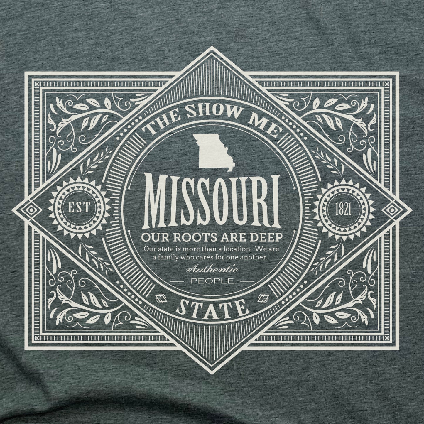 MISSOURI | UNISEX TEE | VINTAGE WHITE