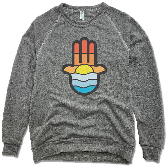 Muskegon Yoga | FLEECE SWEATSHIRT | Water Sun Sky