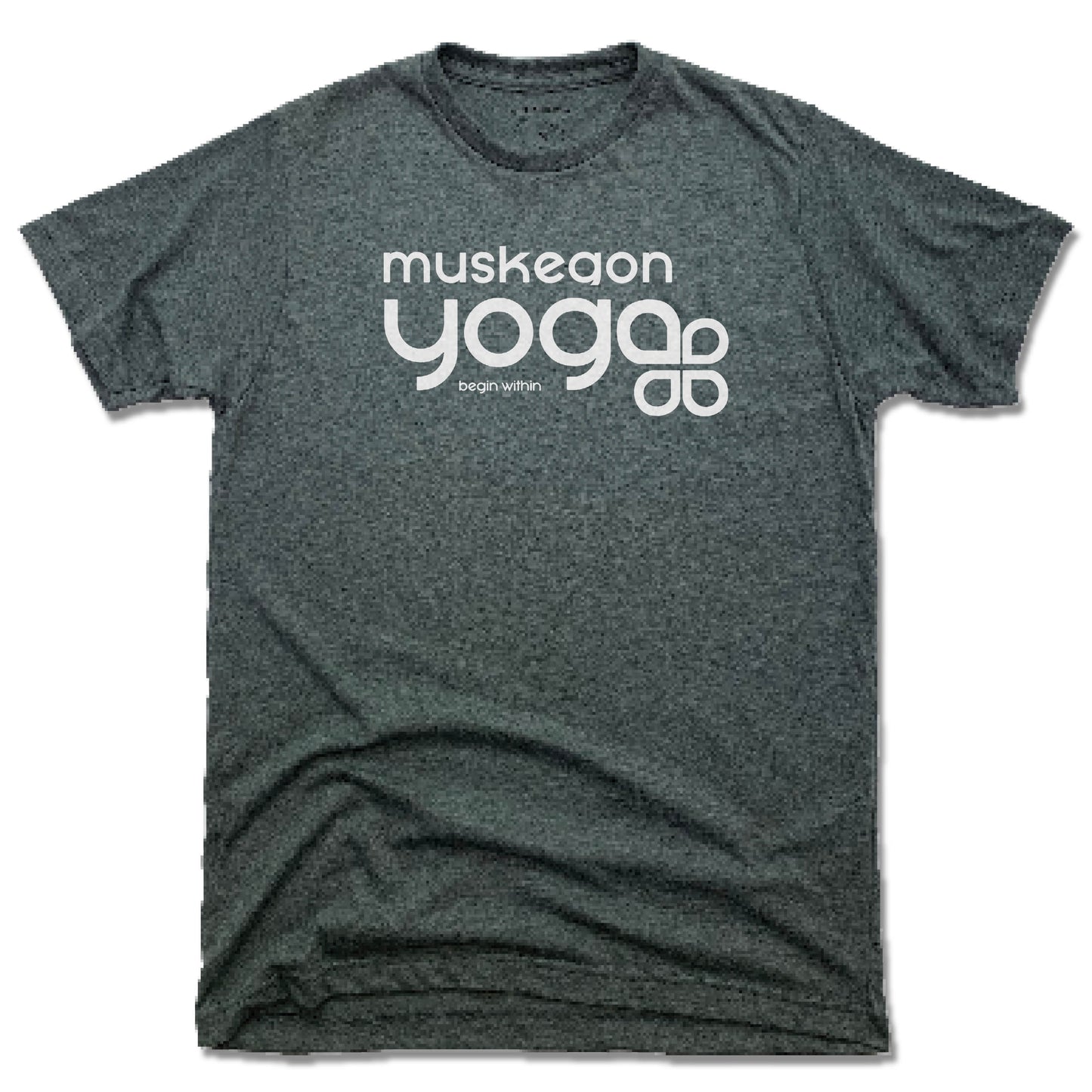 Muskegon Yoga | UNISEX TEE | Begin Within White