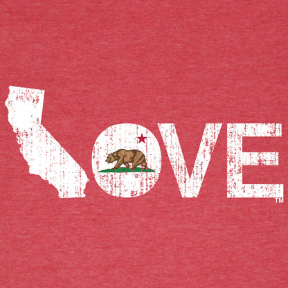 CALIFORNIA TEE RED - LOVE | FLAG