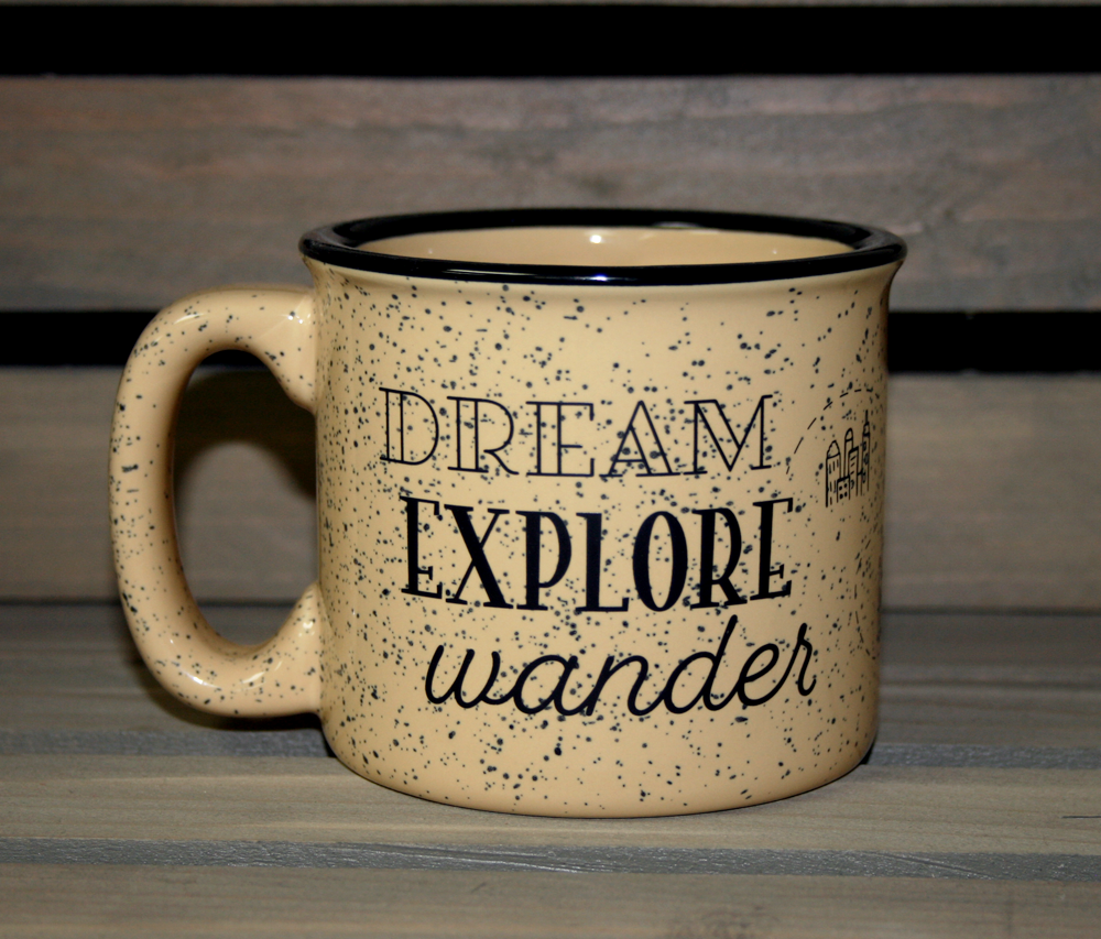 COFFEE MUG | DREAM, EXPLORE, WANDER | TAN