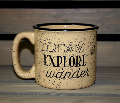 ALL STATES COFFEE MUG | DREAM, EXPLORE, WANDER | TAN