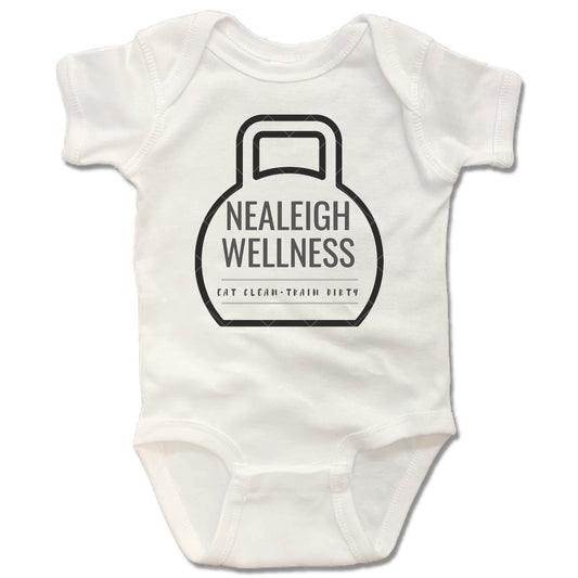 NEALEIGH WELLNESS | WHITE ONESIE | LOGO