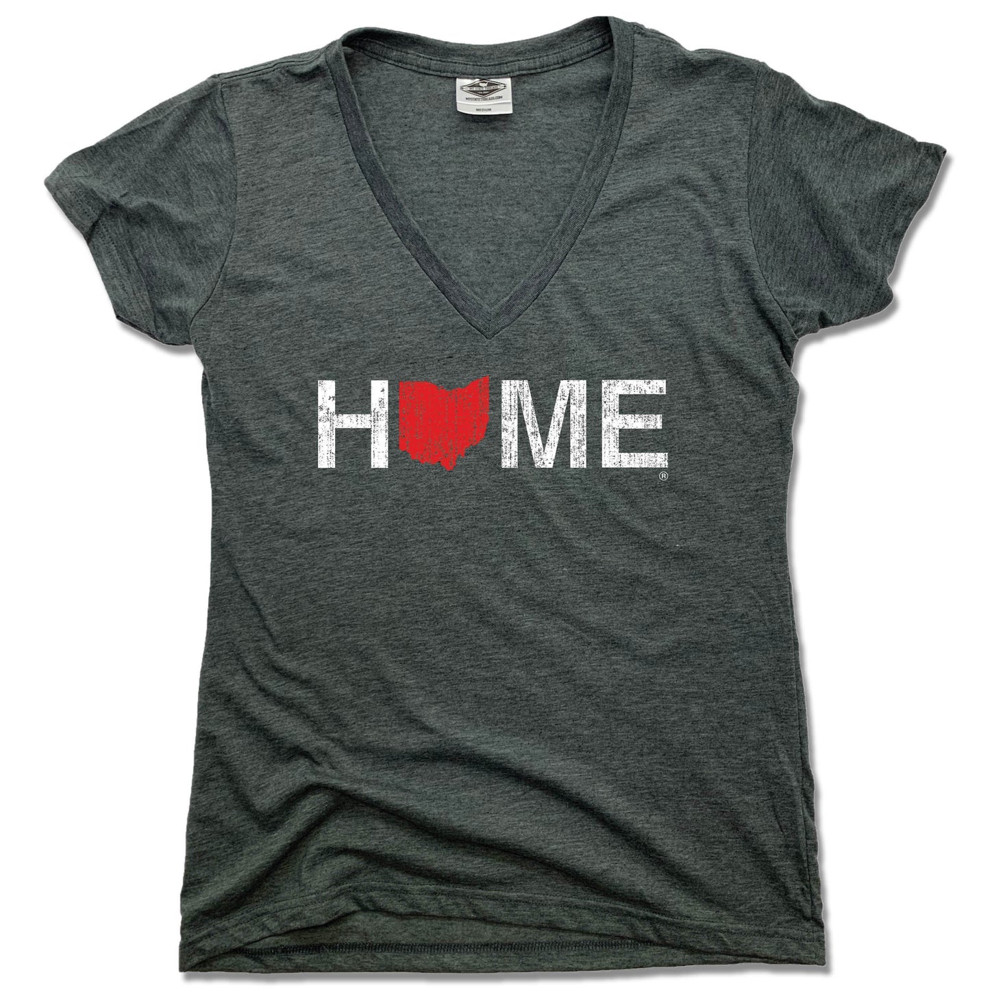 OHIO LADIES V-NECK | HOME | RED