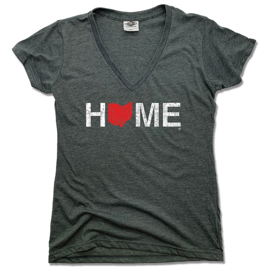 OHIO LADIES V-NECK | HOME | RED