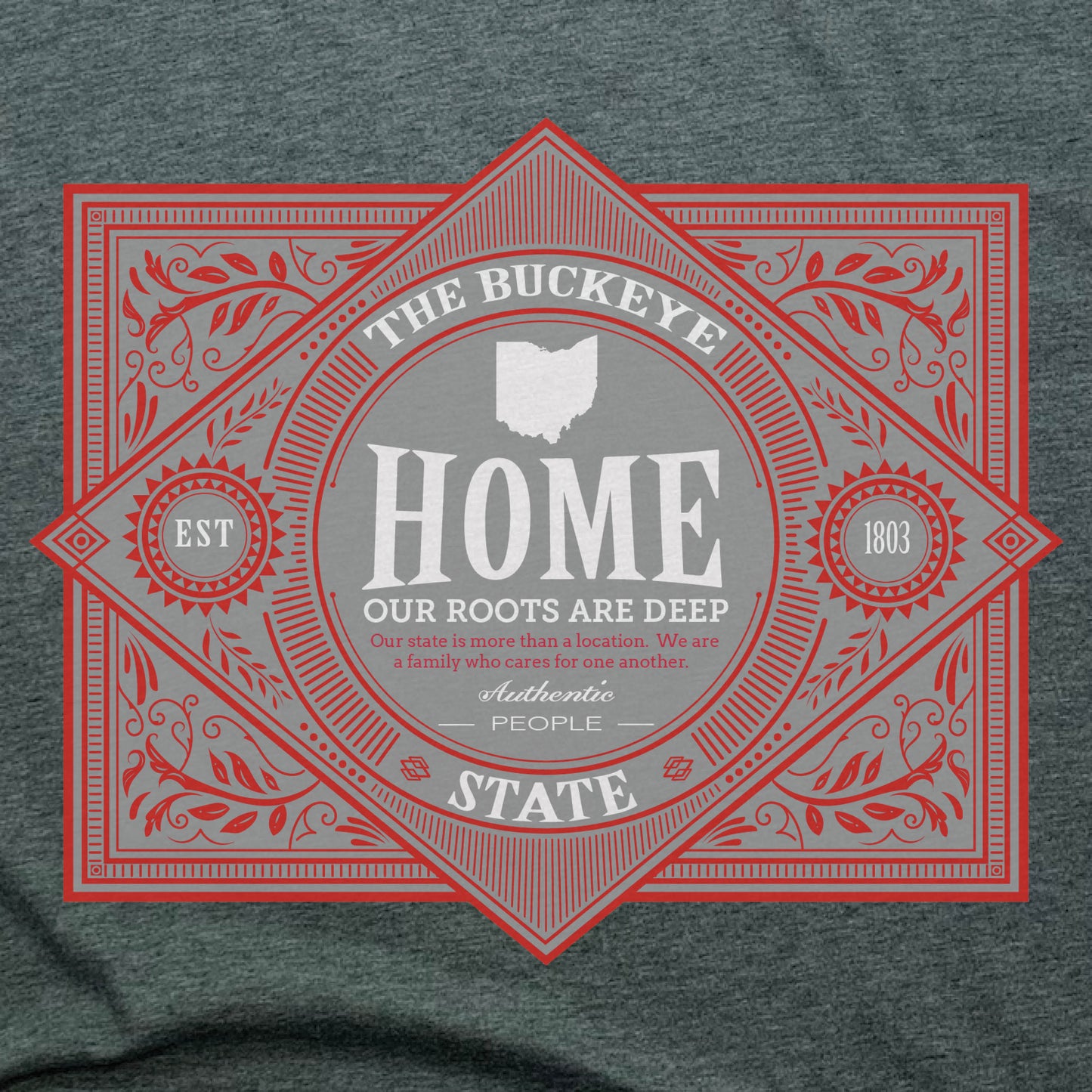 OHIO | UNISEX TEE | VINTAGE BUCKEYE STATE