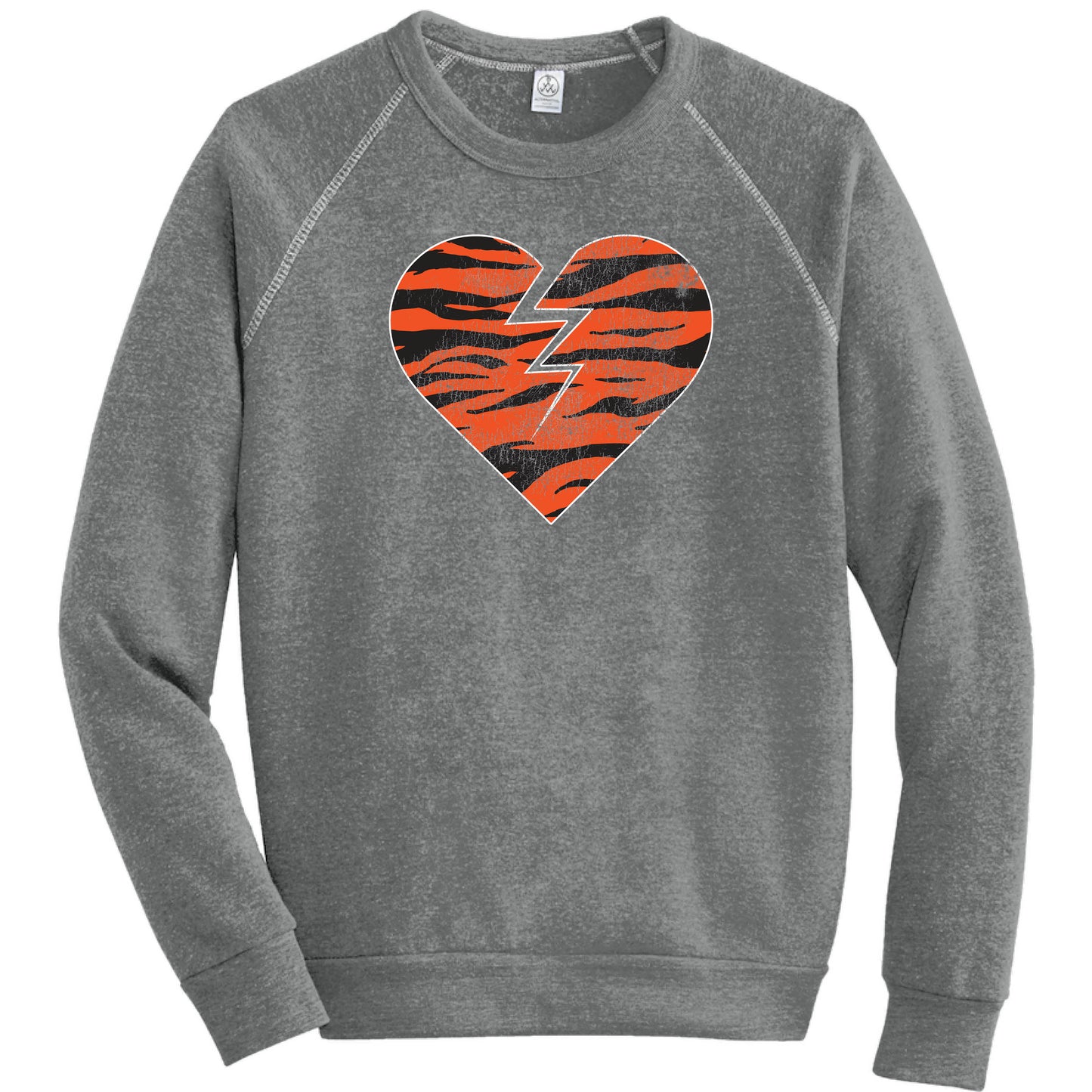 Broken Heart Tiger Stripes - Fleece Sweatshirt