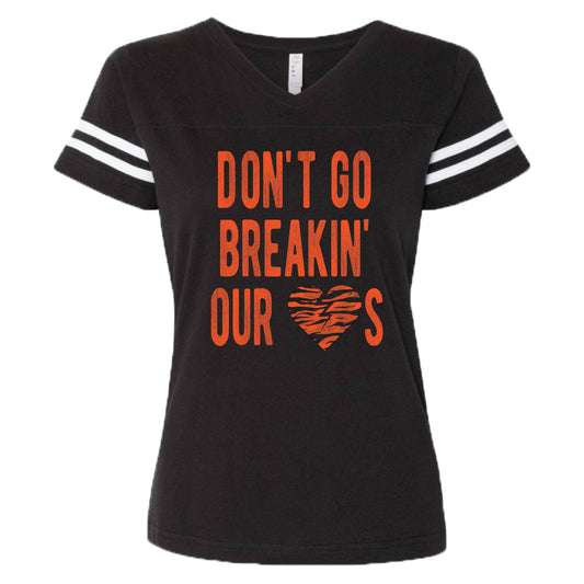 Don't Go Breaking Our Hearts - Cincinnati - Ladies' Football Tee