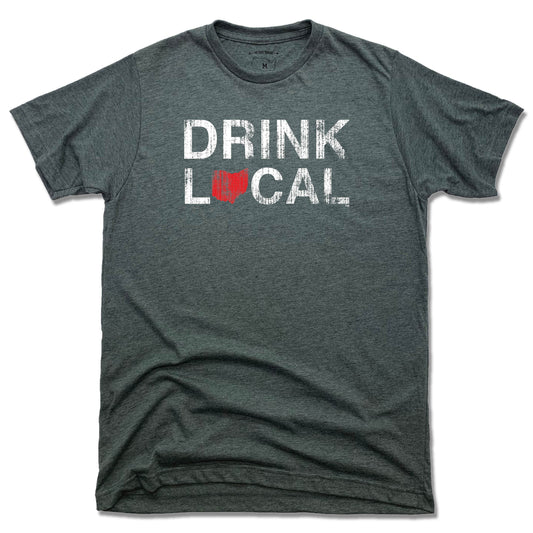 OHIO TEE | DRINK LOCAL | RED - My State Threads