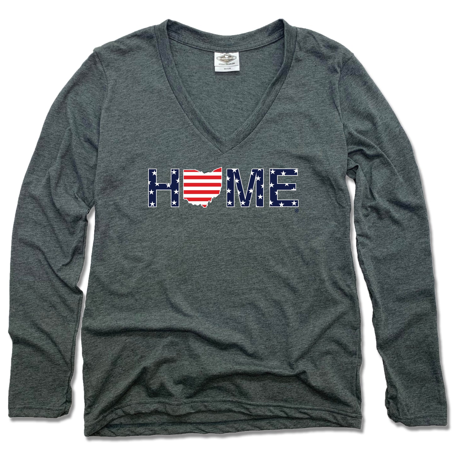 OHIO LADIES' LONGSLEEVE V-NECK | HOME | STARS AND STRIPES