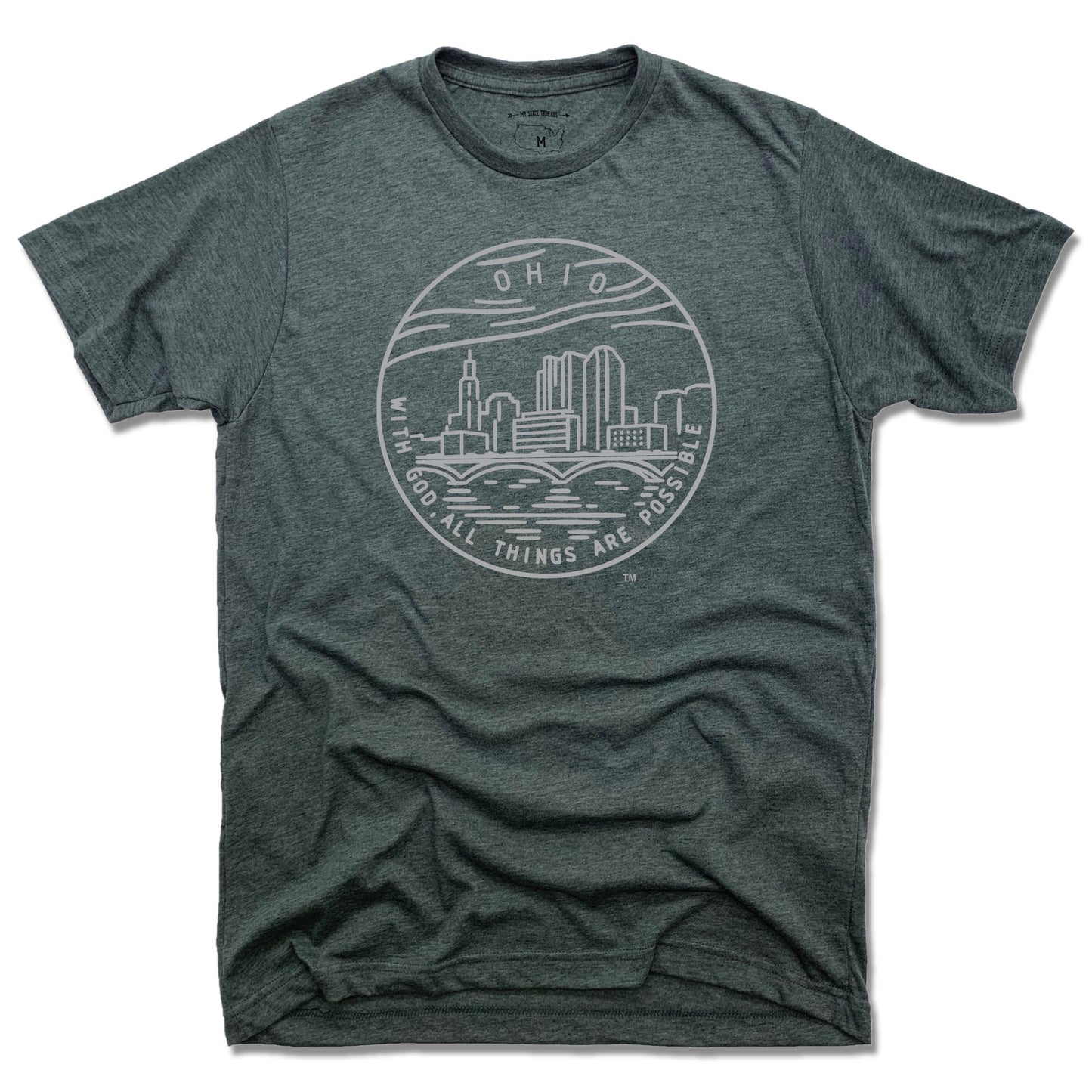 OHIO TEE | STATE SEAL | WITH GOD, ALL THINGS ARE POSSIBLE