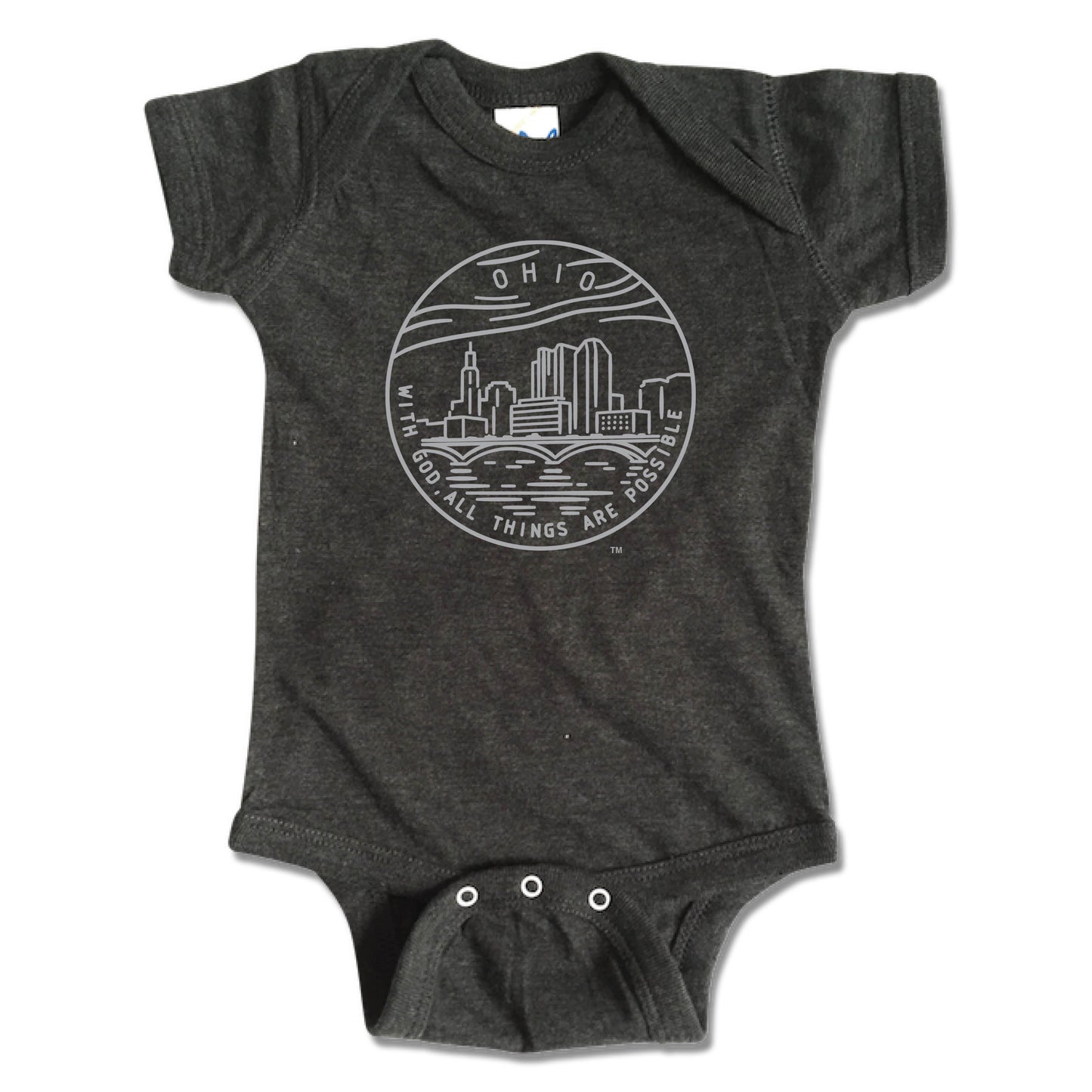 OHIO ONESIE | STATE SEAL | WITH GOD, ALL THINGS ARE POSSIBLE