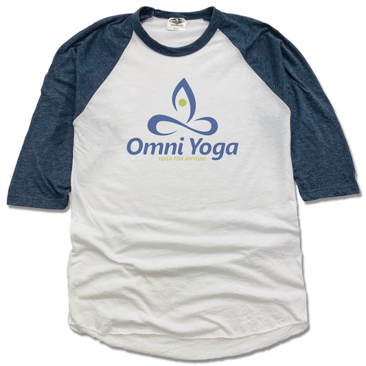 OMNI YOGA | NAVY 3/4 SLEEVE | COLOR LOGO