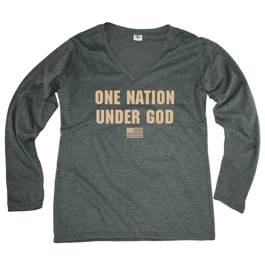 One Nation Under God - Ladies' Longsleeve