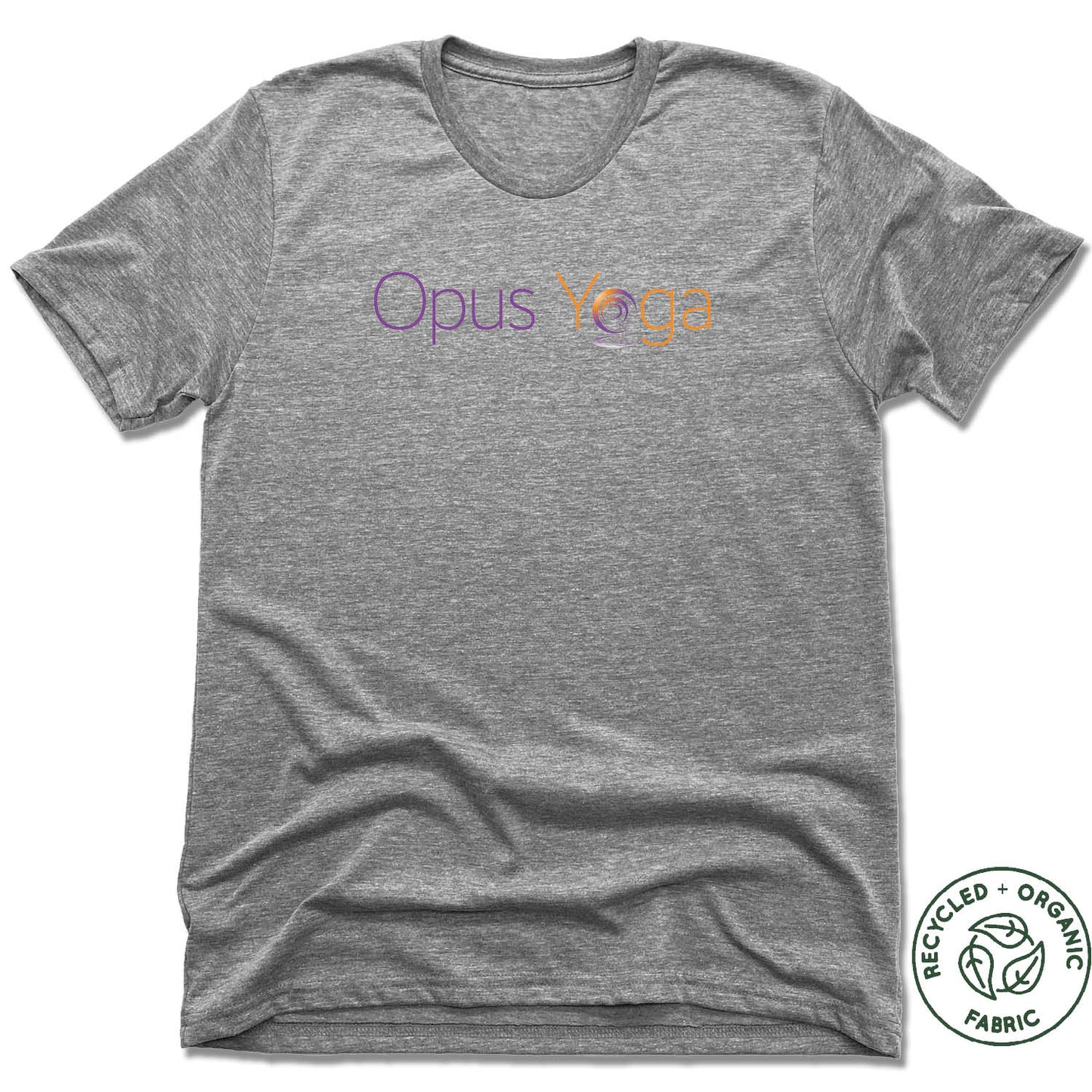 OPUS YOGA | UNISEX GRAY Recycled Tri-Blend | COLOR LOGO