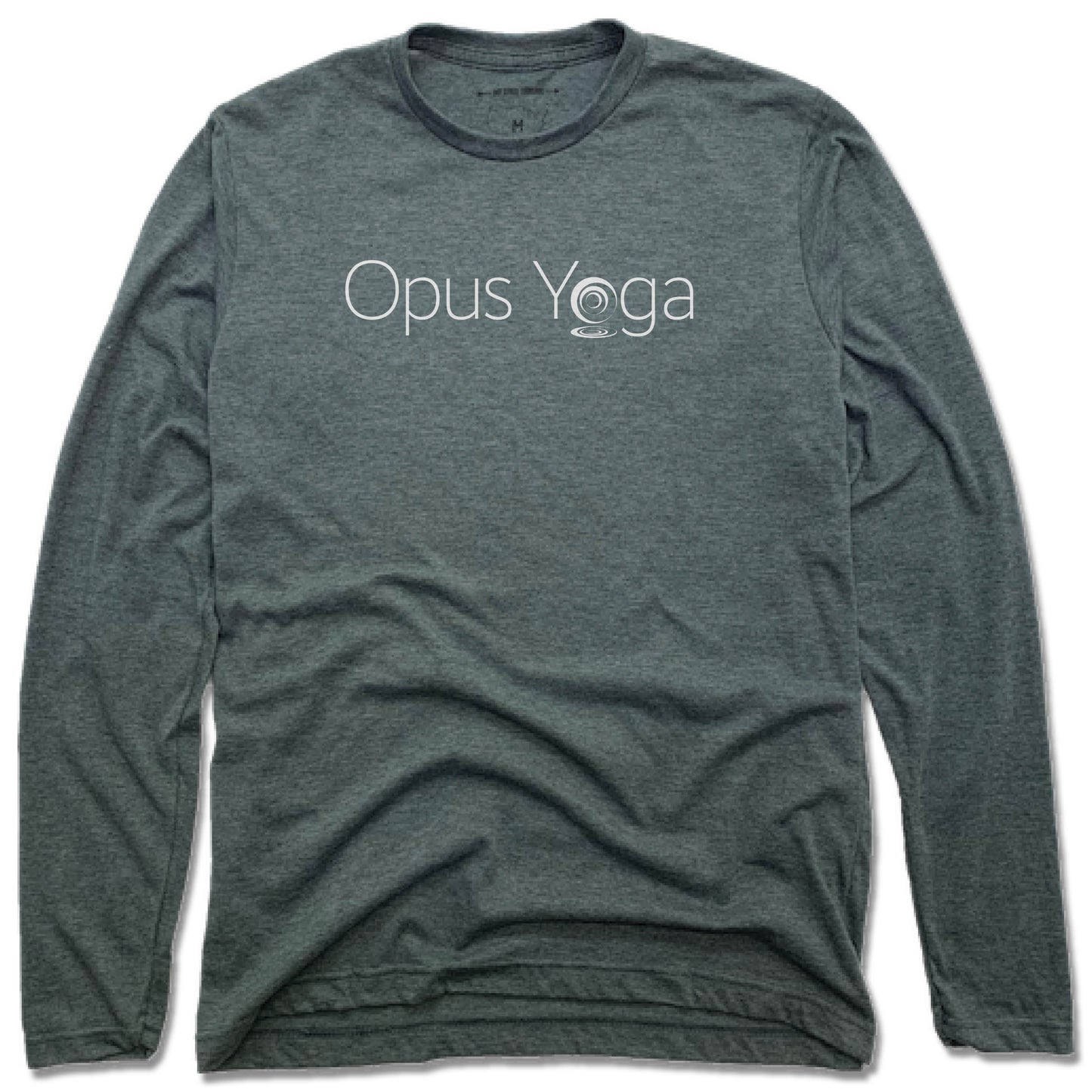 OPUS YOGA | UNISEX LONG SLEEVE TEE | WHITE LOGO