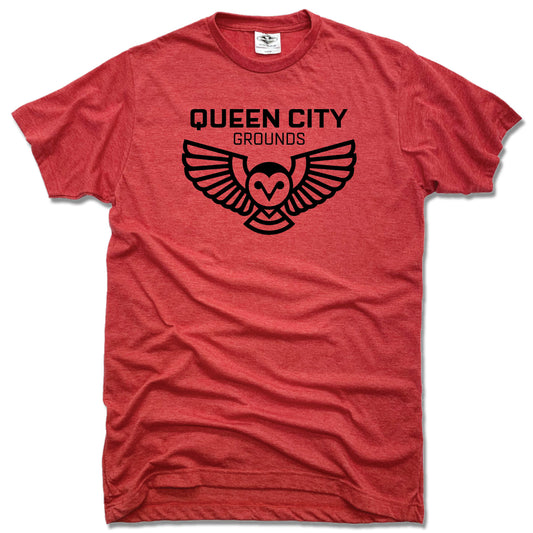 QUEEN CITY GROUNDS | UNISEX RED TEE