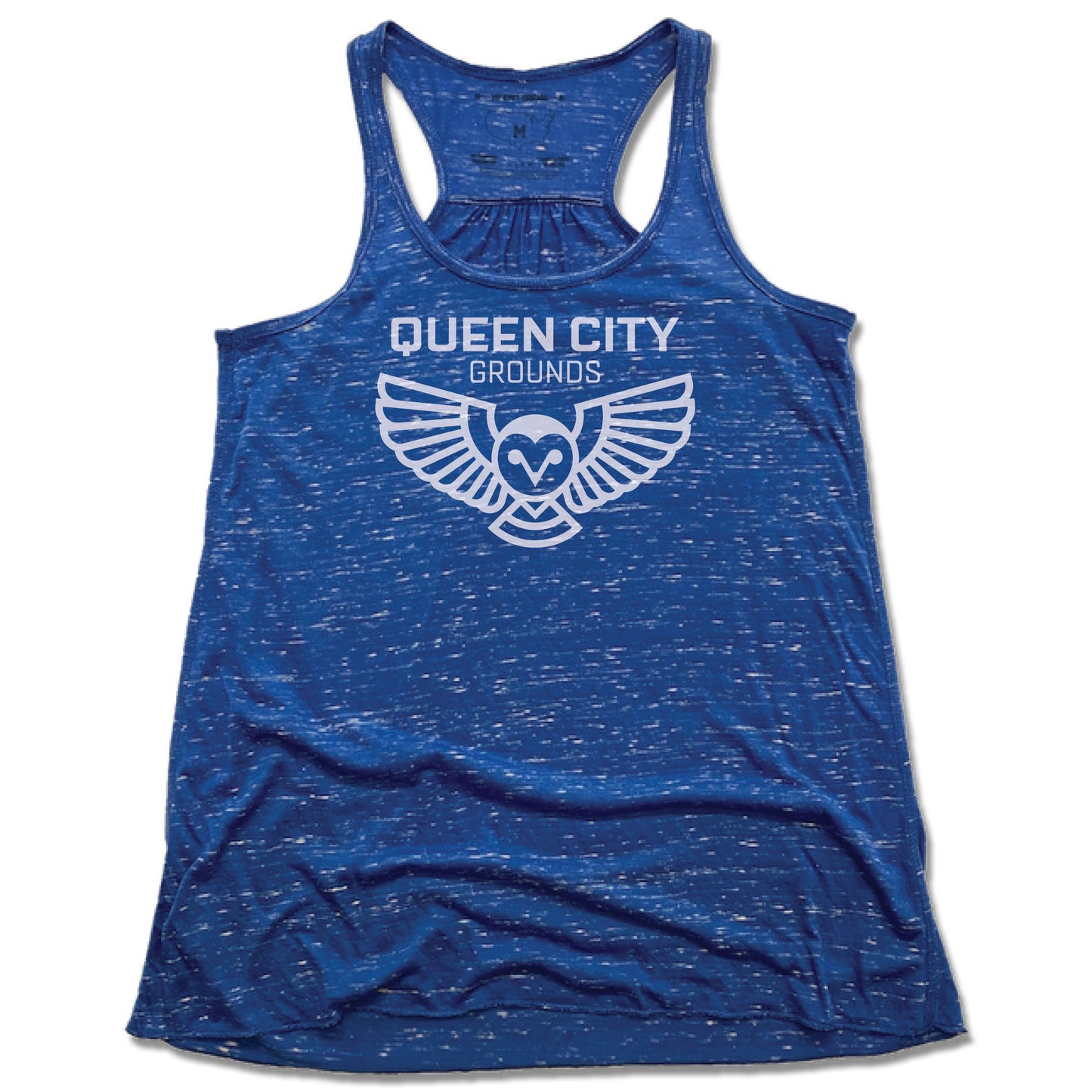 QUEEN CITY GROUNDS | LADIES BLUE FLOWY TANK
