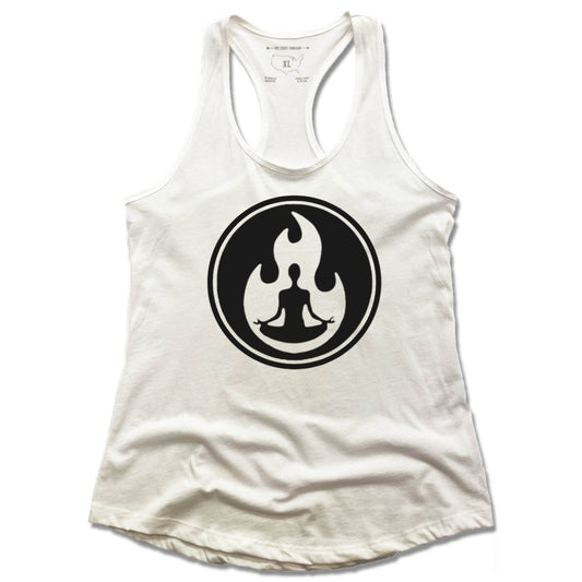 ROGUE AWAKENING | LADIES WHITE TANK | FLAME