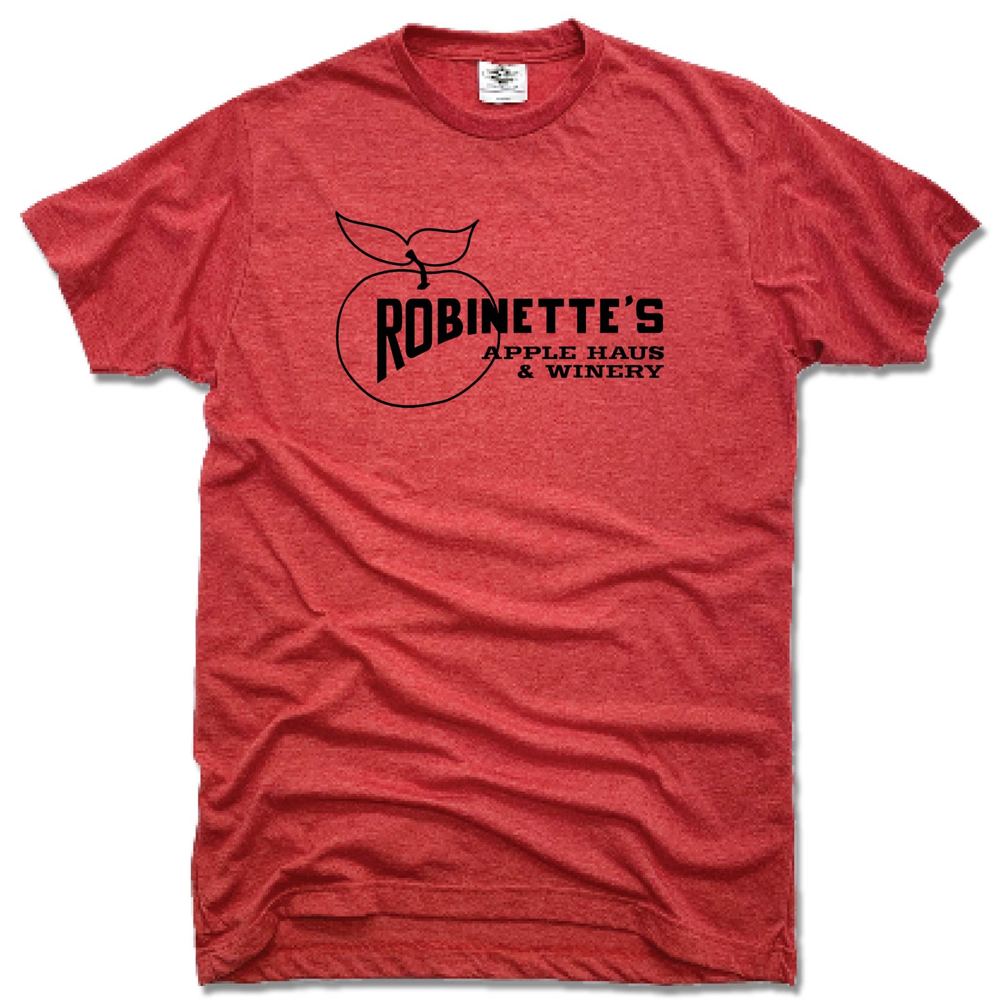 ROBINETTE'S APPLE HAUS & WINERY | UNISEX RED TEE | LOGO