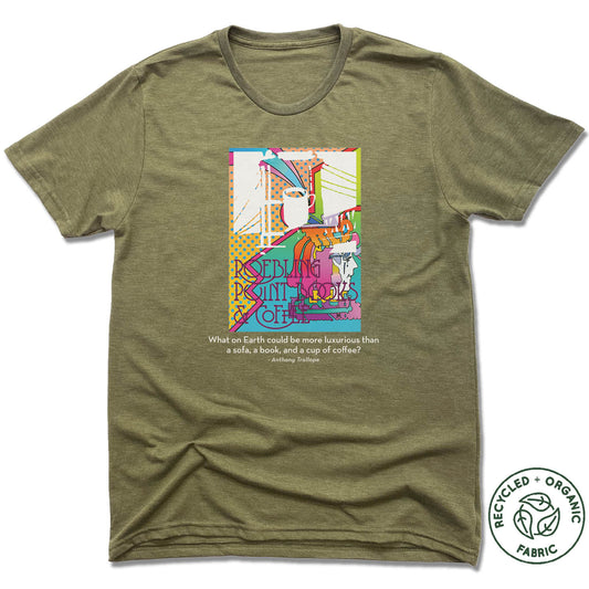 ROEBLING POINT BOOKS | UNISEX OLIVE Recycled Tri-Blend | COLOR LOGO