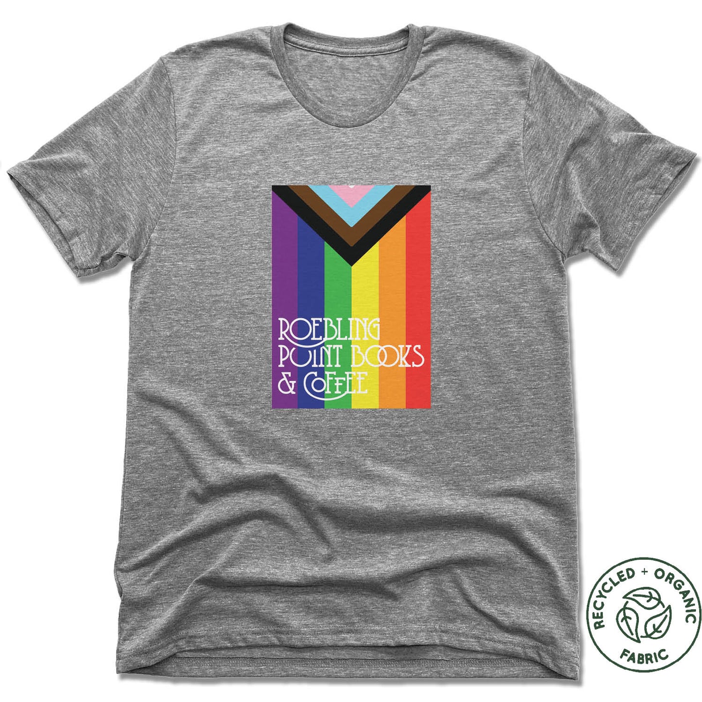 ROEBLING POINT BOOKS | UNISEX GRAY Recycled Tri-Blend | LOGO