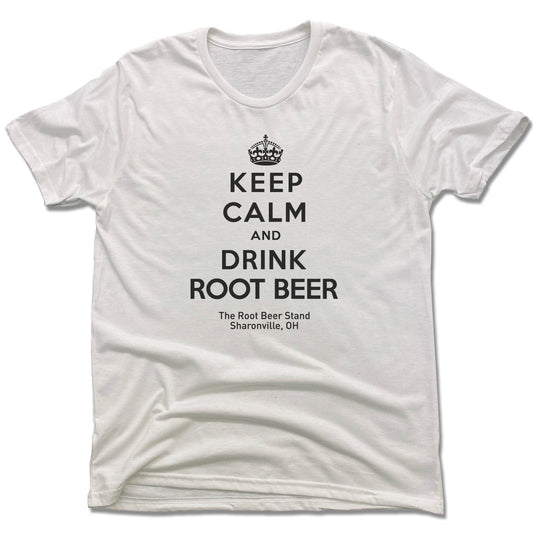 UNISEX White Tee | Keep Calm | The Root Beer Stand