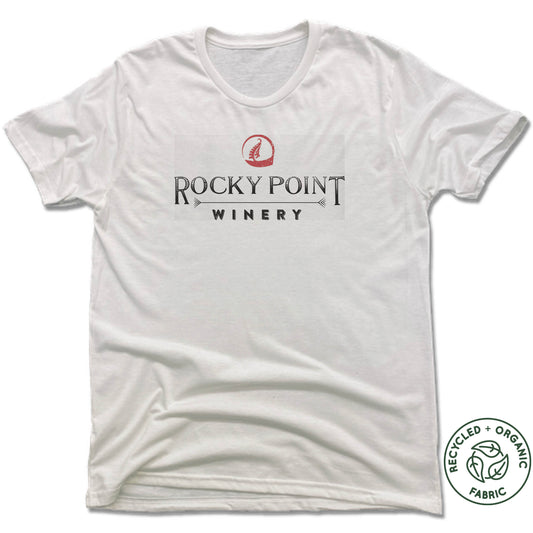 ROCKY POINT WINERY | UNISEX WHITE Recycled Tri-Blend | LOGO