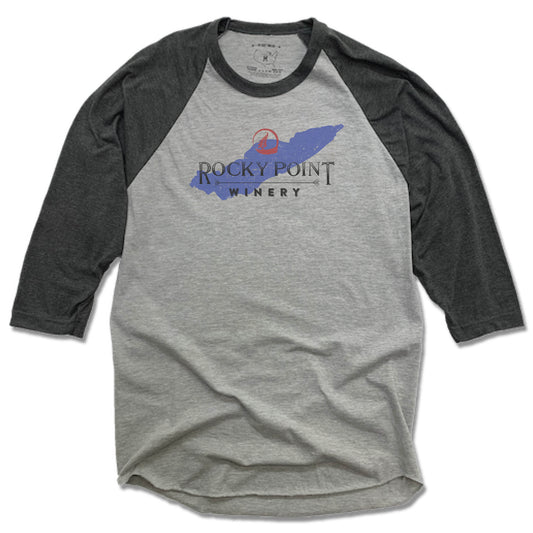 ROCKY POINT WINERY | GRAY 3/4 SLEEVE | LAKE ERIE