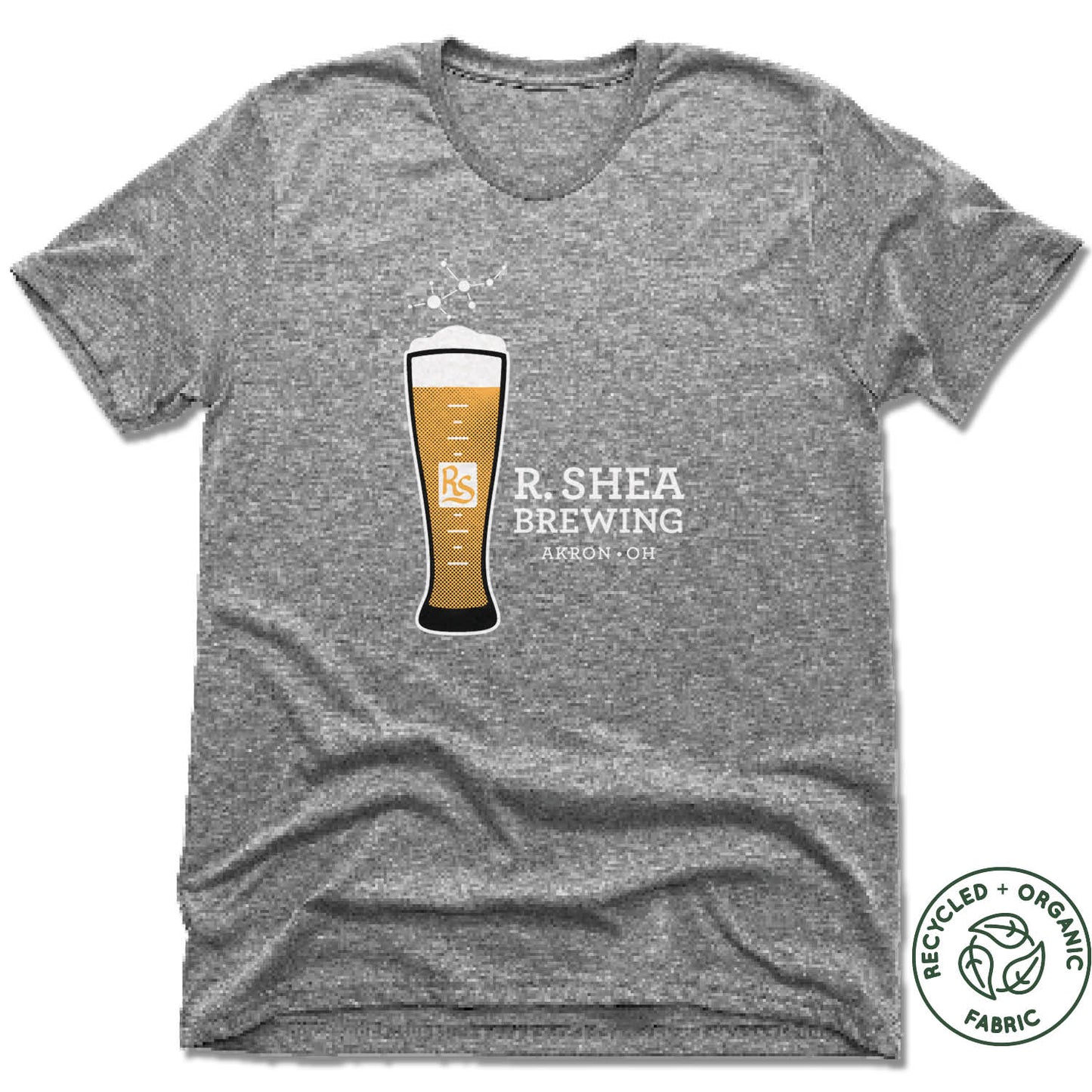 R. SHEA BREWING. | UNISEX GRAY Recycled Tri-Blend | BREWED TO A SCIENCE