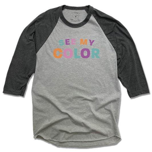 REVIVE THE COMMUNITY | GRAY 3/4 SLEEVE | SEE MY COLOR LOGO