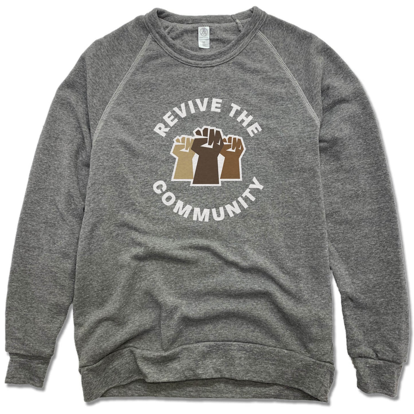 REVIVE THE COMMUNITY | FLEECE SWEATSHIRT | WHITE LOGO