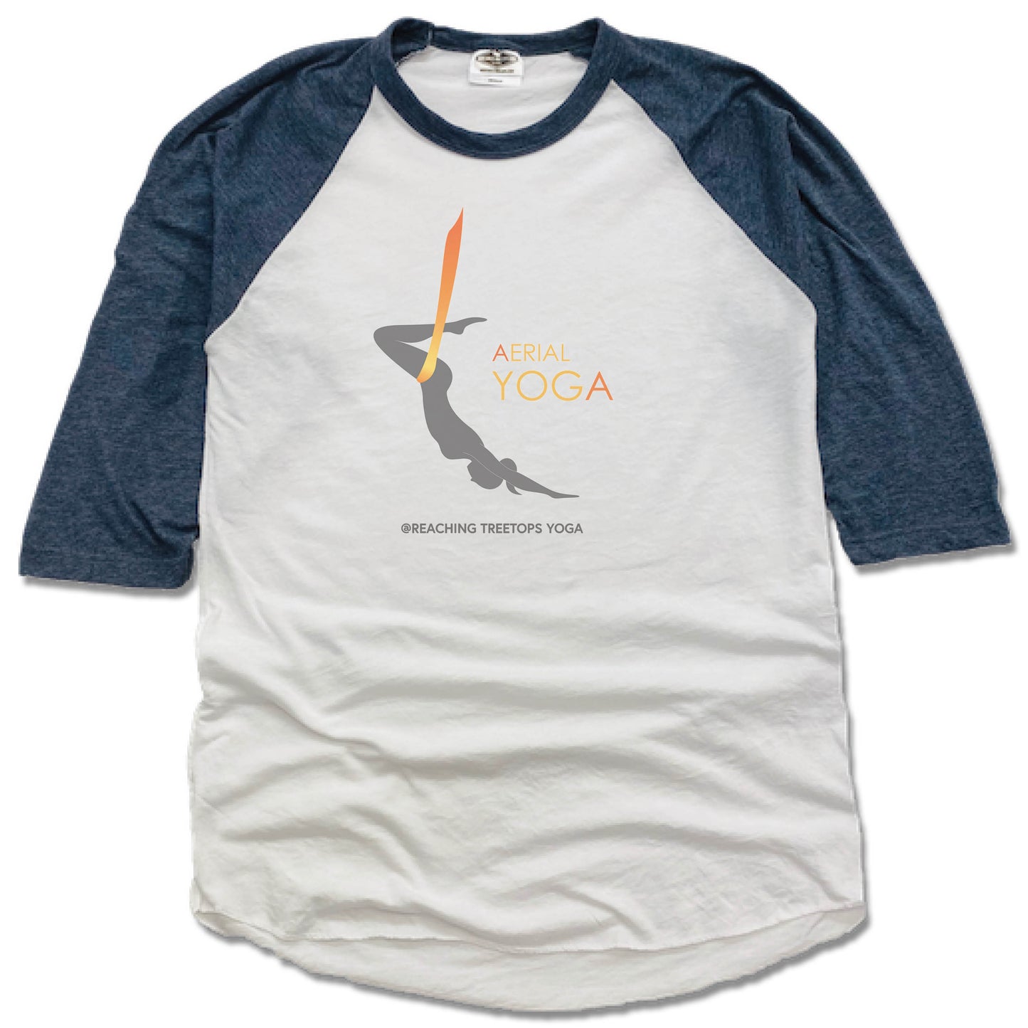 REACHING TREETOPS YOGA | NAVY 3/4 SLEEVE | AERIAL YOGA