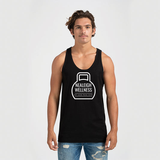 NEALEIGH WELLNESS | BLACK UNISEX TANK | DESIGN