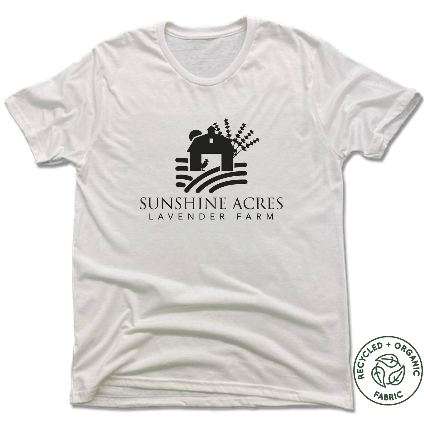 SUNSHINE ACRES LAVENDER FARM | UNISEX WHITE Recycled Tri-Blend