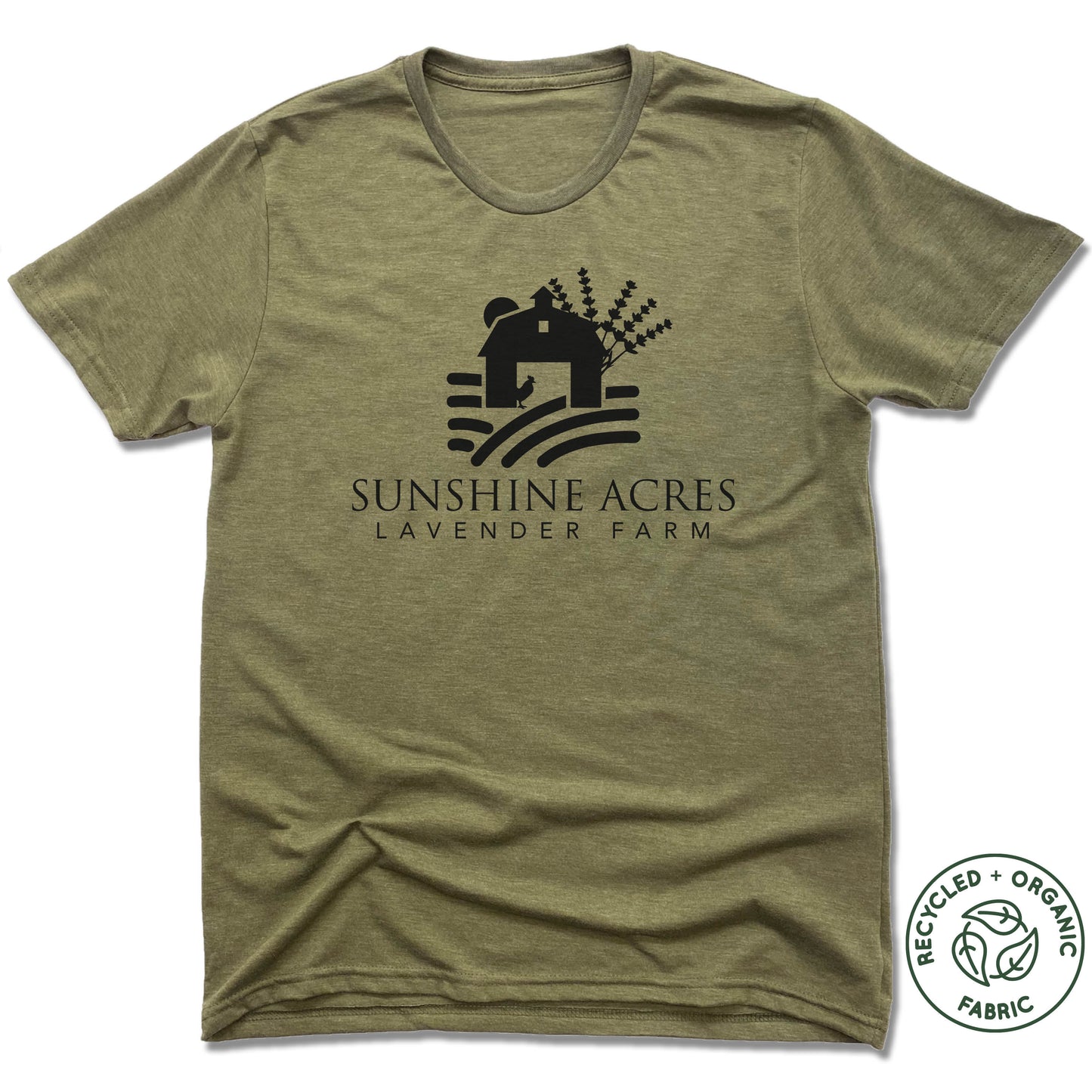 SUNSHINE ACRES LAVENDER FARM | UNISEX OLIVE Recycled Tri-Blend