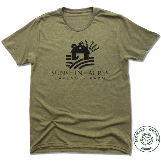 SUNSHINE ACRES LAVENDER FARM | UNISEX OLIVE Recycled Tri-Blend