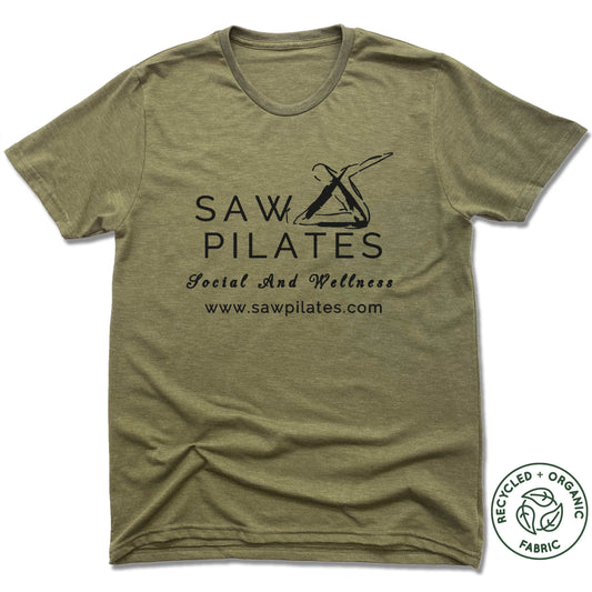 SAW PILATES | UNISEX OLIVE Recycled Tri-Blend