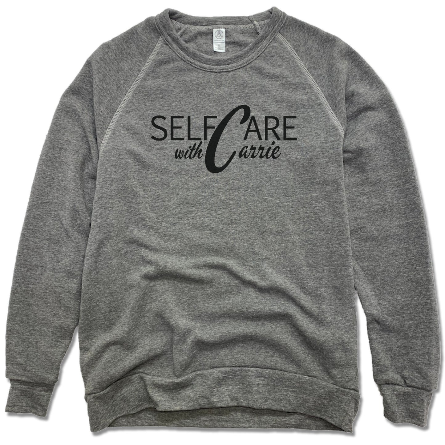 SELF CARE WITH CARRIE | FLEECE SWEATSHIRT | BLACK LOGO