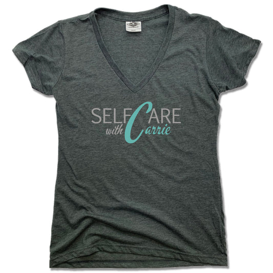 SELF CARE WITH CARRIE | LADIES V-NECK | COLOR LOGO