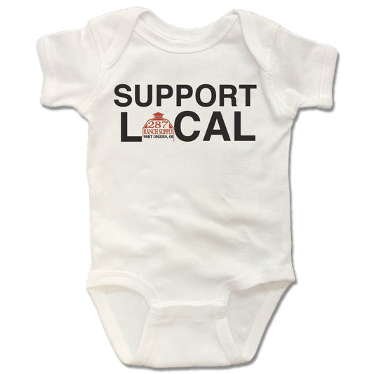 287 RANCH SUPPLY & BOUTIQUE | WHITE ONESIE | SUPPORT LOCAL