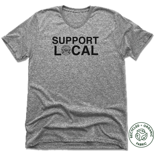 BIERCAMP | UNISEX GRAY Recycled Tri-Blend | SUPPORT LOCAL