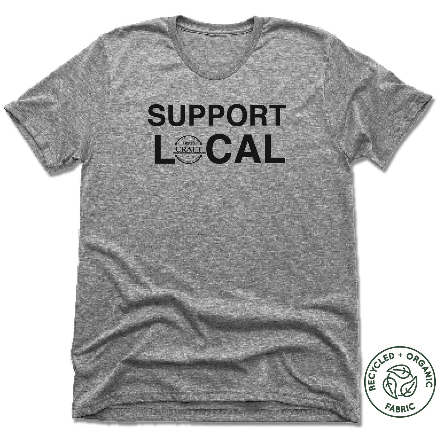 CRAFT BISTRO | UNISEX GRAY Recycled Tri-Blend | SUPPORT LOCAL