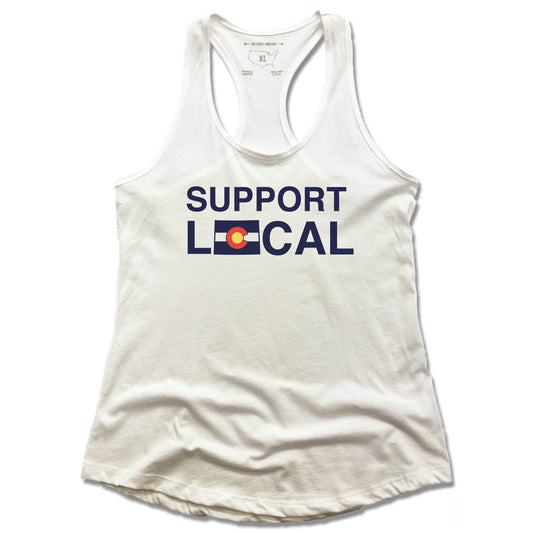 COLORADO | LADIES WHITE TANK | SUPPORT LOCAL