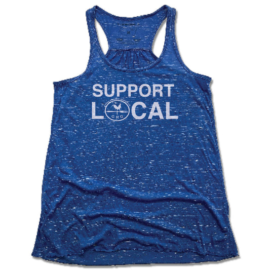 CROWN REPUBLIC | LADIES BLUE FLOWY TANK | SUPPORT LOCAL