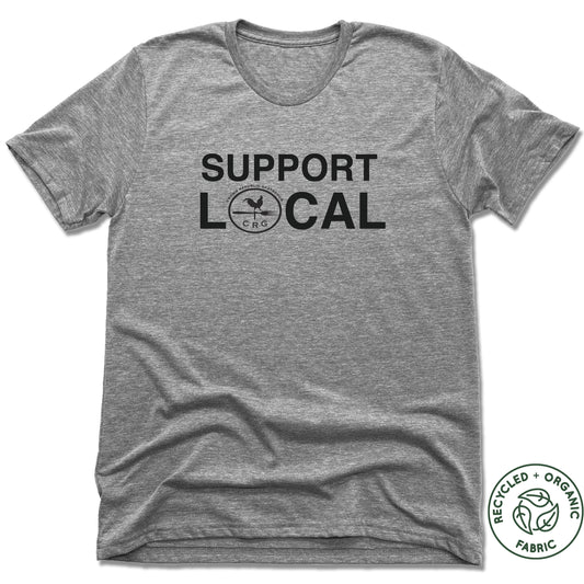 UNISEX Heather Gray Recycled Tri-Blend | Support Local CRG