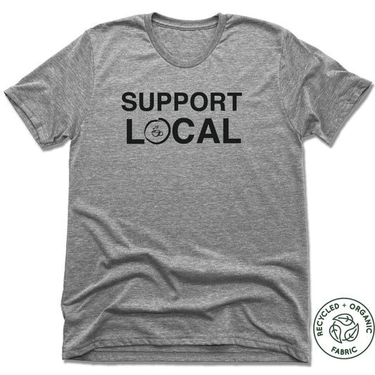 HOMETOWN CAFE | UNISEX GRAY Recycled Tri-Blend | SUPPORT LOCAL